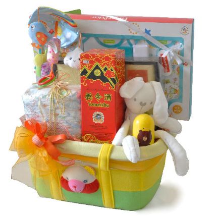 Baby Clothes And Grooming Set New Born Tote Bag Hamper: New Born Gifts