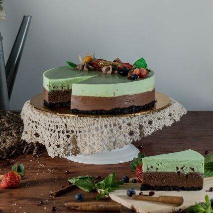 Tempting Chocolate Mint Cheesecake: Gifts For New Baby