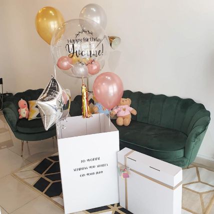 Balloon Surprise Box Helena: Customized Gifts Malaysia