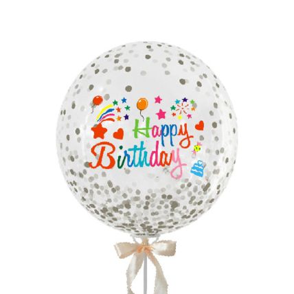 Birthday Big Glittery Confetti Balloon: Balloon Decorations 
