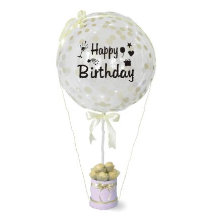 Birthday Bubble Balloon And Ferrero Rocher Box: Gifts 