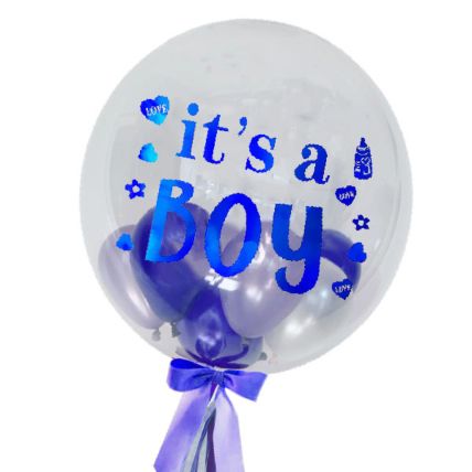 Its A Boy Balloons In Balloon Bouquet: Balloon Decorations 