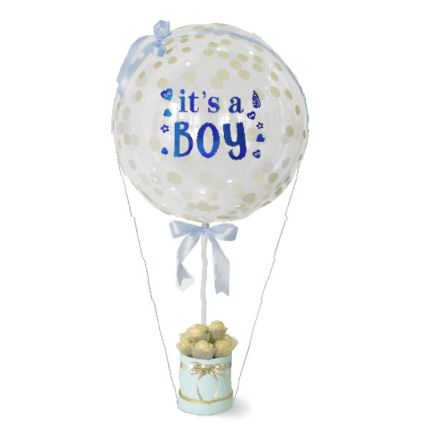 Its A Boy Bubble Balloon Chocolates Box: New Born Gifts