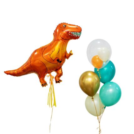 Huge Dinosaur Balloons Bunch: 