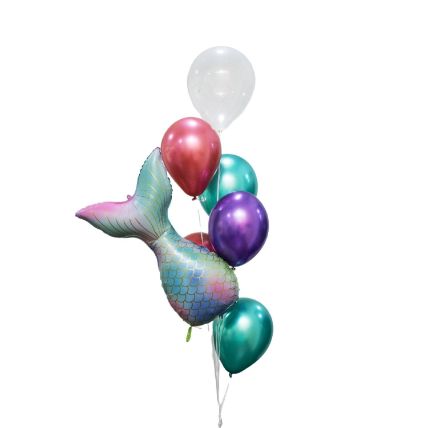 Mermaid Tail Balloons Bunch: 