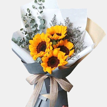 Bright Sunflowers Bunch: Gifts For New Baby