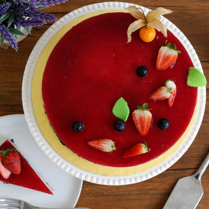 Tempting Mixed Berry Cheesecake:  Romantic Cake