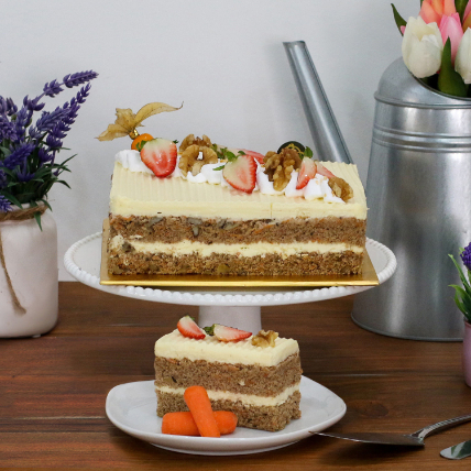 Tempting Carrot Walnut Cake: Mothers Day Gift Ideas
