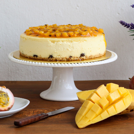 Tempting Mango Passion Cheesecake: 