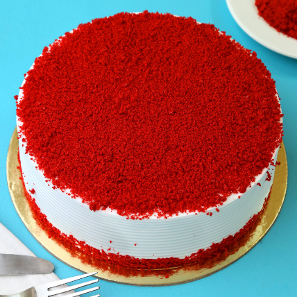 Red Velvet Fresh Cream Cake:  Gifts Delivery