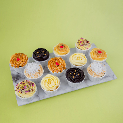 Assorted Cupcakes- 12 Pcs: 
