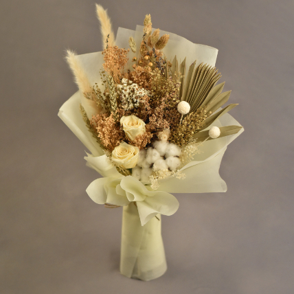 Peaceful Mixed Preserved Flowers Bouquet: Flower Bouquet Delivery