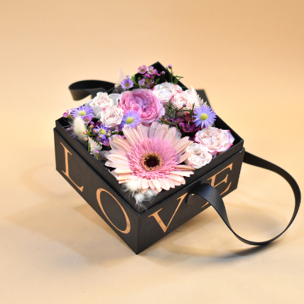 Shades Of Love Floral Box: Romantic Flower Bouquet Delivery
