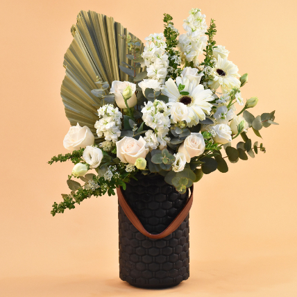 Soothing Mixed Flowers Arrangement: Premium Flowers 