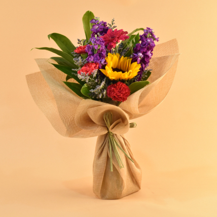 Striking Mixed Flowers Bouquet: Gifts for Her