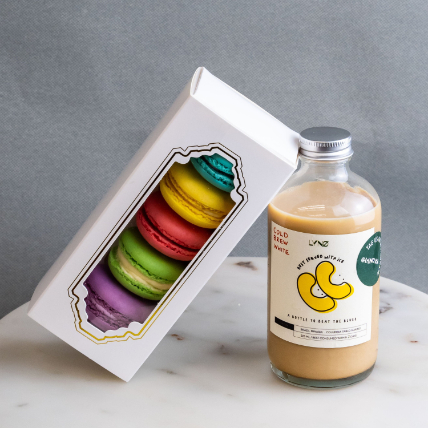 5 Pieces Macaron & Coffee Bundle: Combos Gifts Malaysia