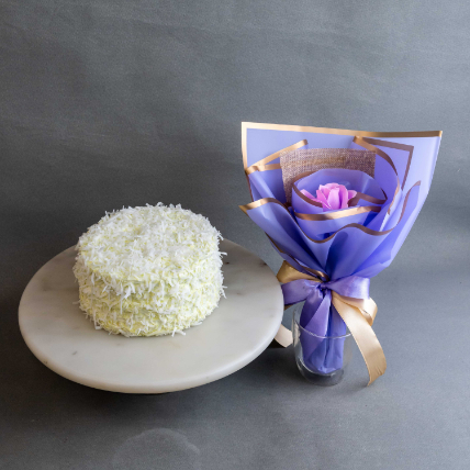 Onde Onde Cake & Soap Flower Bouquet: Housewarming Gift Ideas