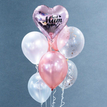 Rose Gold Heart Balloon Bouquet: Gifts Under 99 RM