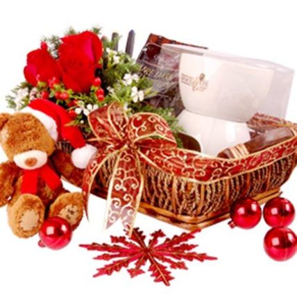 Christmas Chocolate Fondue Set Gift