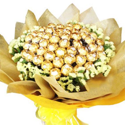 Golden Bouquet Of Chocolates