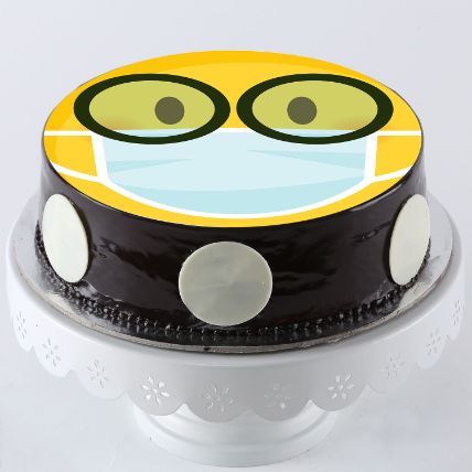 Nerd Mask Emoji Chocolate Cake Half Kg