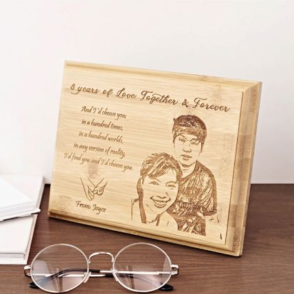 Personalised Bamboo Plaque Small