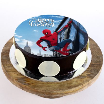 The Spiderman Chocolate Photo Cake 1.5Kg