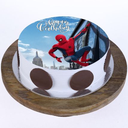 The Spiderman Photo Cake 1.5Kg