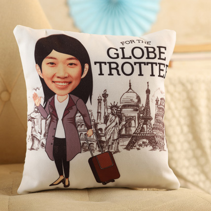 Globe Totter Personalised Cushion