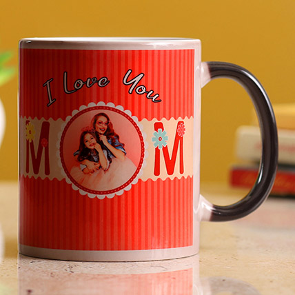I Love You Mom Personalised Magic Mug