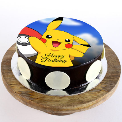 Pikachu Photo Cake Half Kg