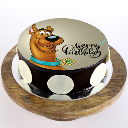 Scooby Doo Chocolate Photo Cake Half Kg
