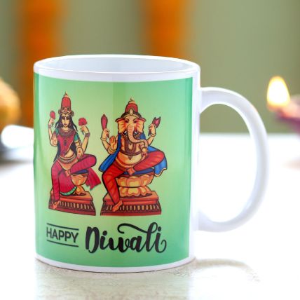 Laxmi Ganesha Printed Diwali Mug