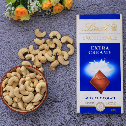 Lindt Chocolate And Cashews Combo