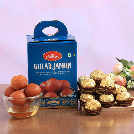 Haldirams Gulab Jamun And Ferrero Rocher Combo