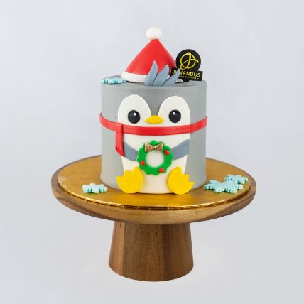 Penguin X Mas Oreo Chocolate Cake