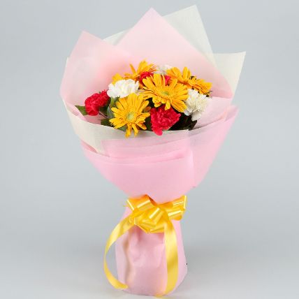 Gerberas Carnations Bouquet