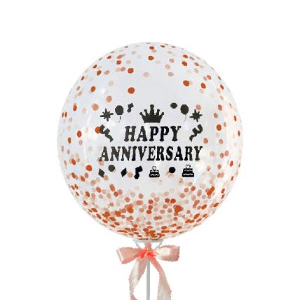 Anniversary Big Glittery Confetti Balloon