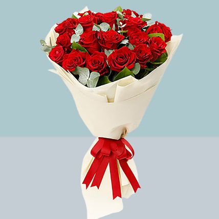 Scintillating 20 Red Roses Bouquet