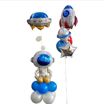 UFO And Rocket Balloons Bunch