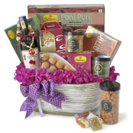 Cookies And Sweets With Wine Hamper
