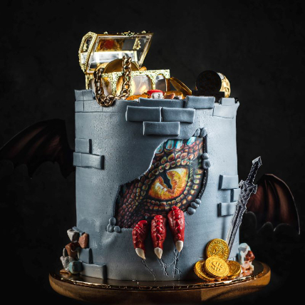 Dungeon Dragon Cake