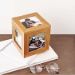 Personalised 5 Sides Engraved Wooden Photo Cube Box