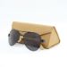 Personalised Aviator Bamboo Sunglasses Black