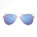 Personalised Aviator Bamboo Sunglasses Blue