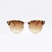 Personalised Clubmaster Brown Bamboo Sunglasses