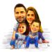 Personalised Family Caricature A4