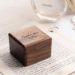 Personalised Luxury Wooden Ring Box For 1 Ring