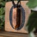 Personalised Wooden Necklace Black And Brown