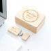 Personalised Wooden Usb With Wooden Box 64 Gb